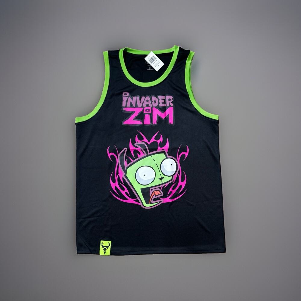 Invader Zim Gir Basketball Jersey Tank 2-Sided Size SMALL New
